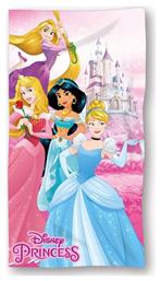 Πετσέτα Θαλάσσης Quick Dry Disney Home Princess 30 70x140 Pink 100% Microfiber από το 24home