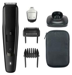 Philips Beardtrimmer Series 5000 Σετ Επαναφορτιζόμενης Κουρευτικής Μηχανής Μαύρο BT5515/15