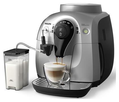 Philips HD8652/59 Αυτόματη Μηχανή Espresso 1400W Πίεσης 15bar για cappuccino με Μύλο Άλεσης Ασημί από το e-shop