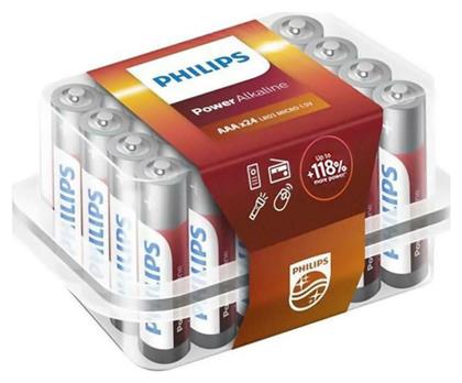 Philips Power Αλκαλικές Μπαταρίες AAA 1.5V 24τμχ