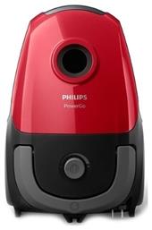 Philips PowerGo Ηλεκτρική Σκούπα 750W με Σακούλα 3lt Κόκκινη