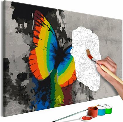 Πίνακας για να τον ζωγραφίζεις - Colourful Butterfly 60x40 - Διαστάσεις (εκατ)Μήκος: 60 Ύψος: 40