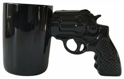 Pistol Κούπα Κεραμική Μαύρη 500ml