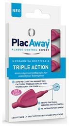 PlacAway Triple Action Μεσοδόντια Βουρτσάκια 0.4mm Ροζ 6τμχ από το Pharm24