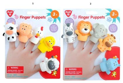 Playgo Happy Finger Puppets 5-Pack (2 Σχέδια) από το Moustakas Toys