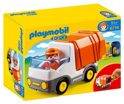 Playmobil 123 Απορριμματοφόρο Όχημα για 1.5 ετών από το Moustakas Toys