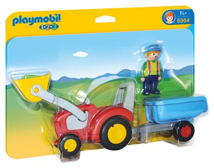 Playmobil 123 Τρακτέρ με ρυμουλκούμενο για 1.5+ ετών από το BlablaToys