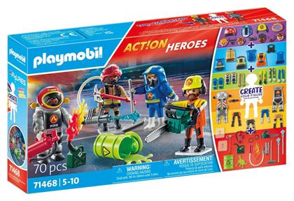 Playmobil Action Heroes Επιχείρηση Πυροσβεστικής για 5-10 ετών