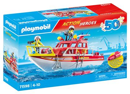 Playmobil Action Heroes Πυροσβεστικό Σκάφος Διάσωσης για 4-10 ετών