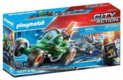 Playmobil City Action Αστυνομική Καταδίωξη Go-Kart για 4-10 ετών από το e-shop