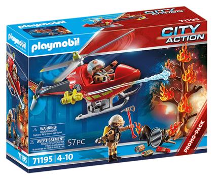 Playmobil City Action Ελικόπτερο Πυροσβεστικής για 4-10 ετών