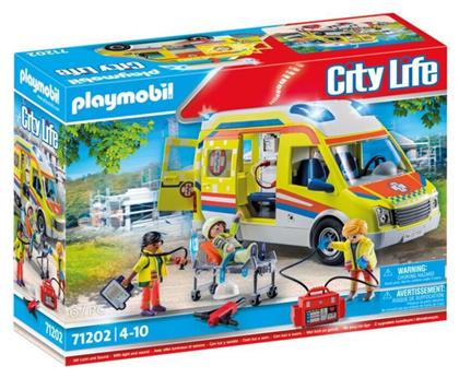 Playmobil City Life Ασθενοφόρο με Διασώστες για 4-10 ετών από το Moustakas Toys