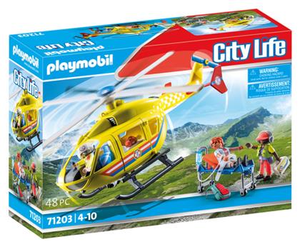 Playmobil City Life Ελικόπτερο Πρώτων Βοηθειών για 4-10 ετών από το e-shop