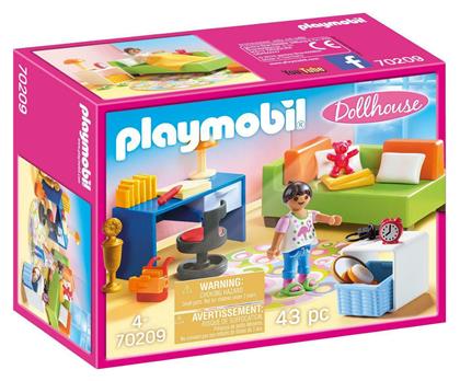 Playmobil Dollhouse Eφηβικό Δωμάτιο για 4 ετών