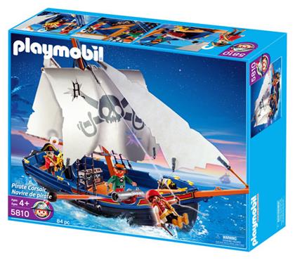 Playmobil Pirates Κουρσάρικη Σκούνα για 4 ετών