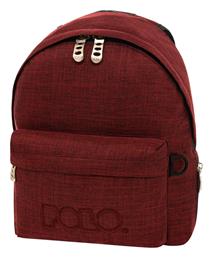 Polo Mini Bag Jean Υφασμάτινο Σακίδιο Πλάτης Μπορντό