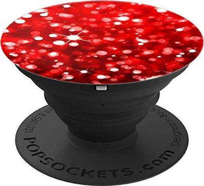 PopSockets PopGrip Swappable Κινητού Glitter Red