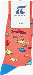Pournara Fish Ανδρικές Κάλτσες Με Σχέδια Ροζ 211-205 από το Tobros