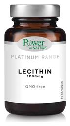 Power Of Nature Platinum Range Lecithin Συμπλήρωμα Διατροφής με Λεκιθίνη 1200mg 60 κάψουλες