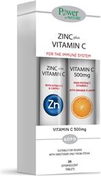 Power Of Nature Zinc + Vitamin C Stevia & Vitamin C 20+20