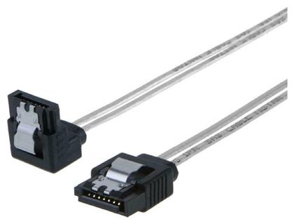 Powertech 7-Pin SATA III male - 7-Pin SATA III male Angle (90°) Cable 0.5m Γκρι (CAB-W033)