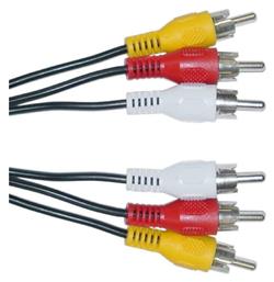 Powertech Cable 3x RCA male - 3x RCA male 3m (CAB-R005) από το Public