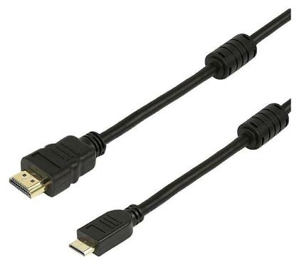 Powertech HDMI 1.4 Cable HDMI male - mini HDMI male 1.5m Μαύρο από το Public