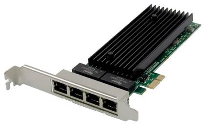 Powertech Κάρτα PCIe σε 4 θύρες Ethernet