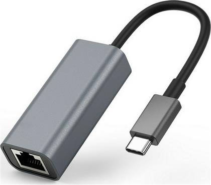 Powertech PTH-044 USB-C Αντάπτορας Δικτύου για Ενσύρματη σύνδεση Ethernet