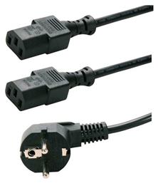 Powertech Schuko - 2x IEC C13 Cable 1.5m (CAB-P009) από το Public