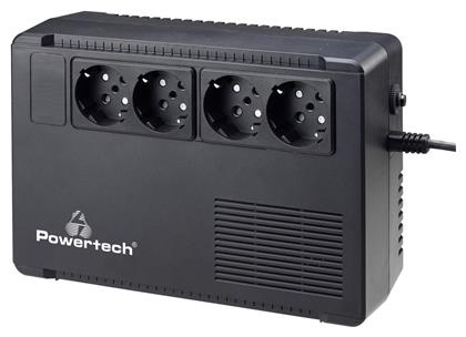 Powertech UPS Line-Interactive 950VA 570W με 4 Schuko Πρίζες