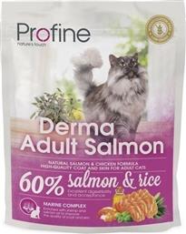 Profine Derma Adult Ξηρά Τροφή για Ενήλικες Γάτες με Σολομό 0.3kg