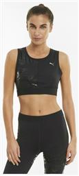 Puma Αμάνικο Αθλητικό Crop Top Μαύρο από το Z-mall