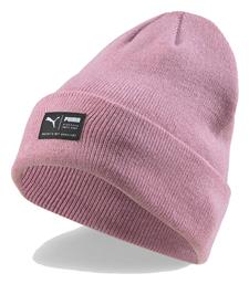 Puma Archive Heather Beanie Unisex Σκούφος με Rib Πλέξη σε Ροζ χρώμα από το Z-mall