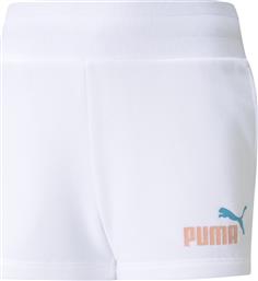 Puma Αθλητικό Παιδικό Σορτς/Βερμούδα Essentials Λευκό