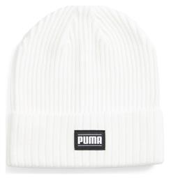 Puma Beanie Unisex Σκούφος Πλεκτός σε Λευκό χρώμα από το MybrandShoes