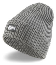 Puma Classic Beanie Ανδρικός Σκούφος με Rib Πλέξη σε Γκρι χρώμα από το Z-mall