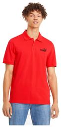 Puma Essentials Ανδρικό T-shirt Polo Κόκκινο από το Z-mall