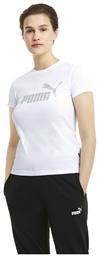 Puma Essentials Γυναικείο Αθλητικό T-shirt Λευκό