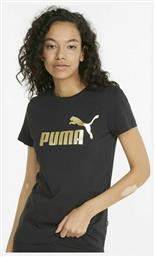 Puma Essentials Γυναικείο Αθλητικό T-shirt Μαύρο από το Cosmos Sport