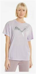 Puma Evostripe Γυναικείο Αθλητικό T-shirt Μωβ από το Z-mall