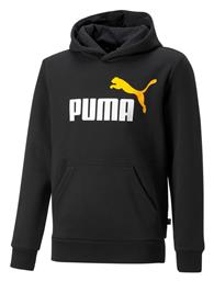 Puma Fleece Παιδικό Φούτερ με Κουκούλα και Τσέπες Μαύρο Essentials Big Logo από το Z-mall