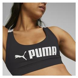 Puma Γυναικείο Αθλητικό Μπουστάκι Μαύρο με Ελαφριά Ενίσχυση