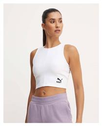 Puma Γυναικείο Αθλητικό Crop Top Αμάνικο White από το ProjectShops