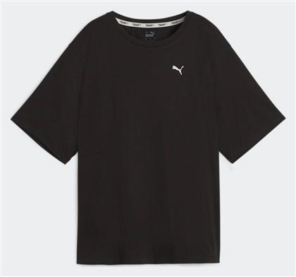 Puma Γυναικείο Αθλητικό T-shirt Fast Drying Πουά Μαύρο από το Outletcenter