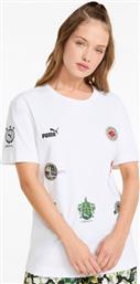 Puma Γυναικείο Αθλητικό T-shirt Λευκό από το Cosmos Sport