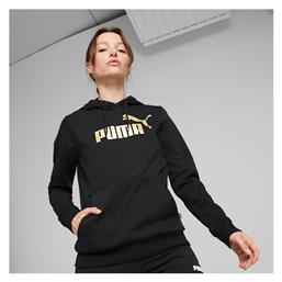 Puma Γυναικείο Φούτερ με Κουκούλα Μαύρο