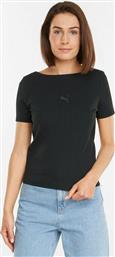 Puma Γυναικείο T-shirt Μαύρο από το MybrandShoes