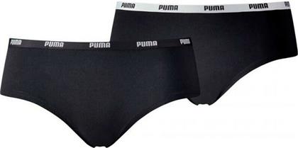 Puma Hipster 2Pack Γυναικεία Boxer 2Pack Μαύρα από το MybrandShoes
