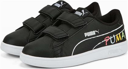 Puma Παιδικά Sneakers με Σκρατς Μαύρα από το Favela